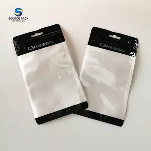 Mobile phone accessary packaging bag phone case packaging with ziplock