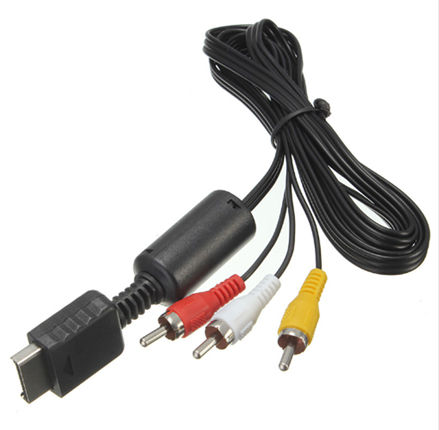 1.8M Audio Video AV Cable for PS1,PS2,PS3 Game Console Component TV Lead Wire Replacement