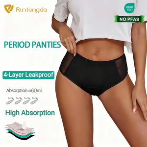 Mutande Mestruali Personalizzate all'Ingrosso XS-6XL, Traspiranti con Rete Laterale, Riutilizzabili, 4 Strati Assorbenti, Impermeabili, per Donne - Product Image 1