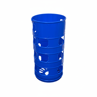 Caisse en plastique empilable durable de 15 litres avec structure en cage pour le stockage de boissons et la logistique