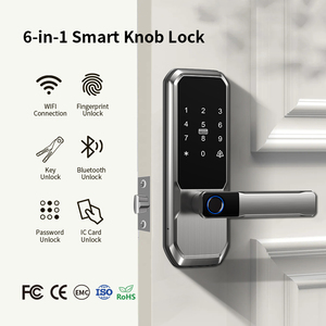 Tuya Wifi kết nối khóa thông minh cho cửa nhôm vân tay & thẻ truy cập hoạt động thông qua ứng dụng & cơ khí chính - Product Image 3