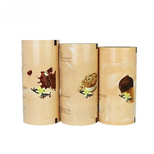 Rouleaux de film d'emballage en aluminium souple avec impression de logo personnalisé, film d'emballage pour biscuits et bonbons en PET/PE pour aliments - Product Image 3