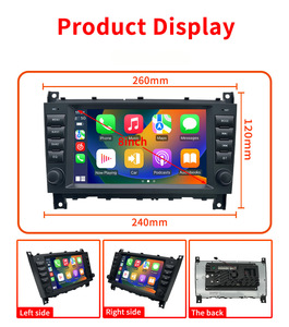 CARUPEZ Autoradio Android 8 pouces pour <span class=keywords><strong>Mercedes</strong></span> Benz <span class=keywords><strong>SLK</strong></span> CLK 2004-2010 Unité principale de navigation de style OEM DSP GPS 8581/7862 8 cœurs - Product Image 4