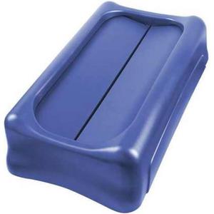 Slim Jim Flip Top Waste <b>Bin</b> Blue 267360 Blue - Product Image 1