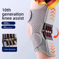 Exosquelette de marche à assistance électrique pour genoux, avec ressorts en acier au carbone, tissu SBROK et plaque en aluminium, pour soutien des personnes âgées et alpinisme