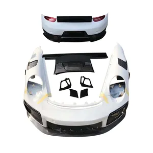 Auto parts front and rear bumper rear wing tail light bar light suitable for Porsche 911 997 07-12 modified GT2RS large surround