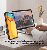 Support de voiture magnétique Camshield avec coque en TPU à rotation 360°, antichoc et béquille pour Redmi 13C 4G