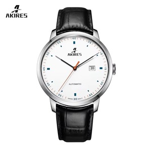 Reloj Analógico de Pulsera de Cuero Mecánico Automático para Hombre de Marca, Caja de Acero Inoxidable, Cristal de Zafiro, Resistente al Agua, Cronógrafo - Product Image 1