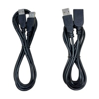 Kabel Ekstensi USB Ujung Ganda Pria Wanita dengan Cincin Magnetik Berpelindung Bahan PVC untuk Peralatan Komputer