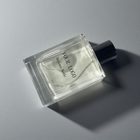 Rectangle Rectangulaire Clair Plat Vide Bouteille De Parfum Conteneur Cosmétique Bouteille D'huile Essentielle Bouteille De Parfum De Voiture 100ml