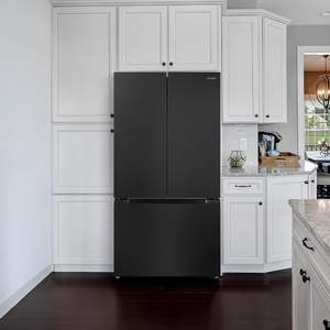 Réfrigérateur à portes françaises Cosm 115V 36 pouces, économie d'énergie par technologie Inverter, distributeur d'eau, machine à glaçons, <span class=keywords><strong>noir</strong></span> <span class=keywords><strong>mat</strong></span>, Hisense Same - Product Image 3