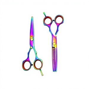 Ciseaux de coiffure professionnels de qualité supérieure en acier inoxydable pour droitiers, manche long, lames affûtées - Product Image 3