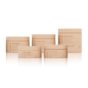 Flacon vide pour crème pour <span class=keywords><strong>les</strong></span> mains cosmétique en PET à visser personnalisé en usine, 180-480g, pot pour masque - Product Image 1