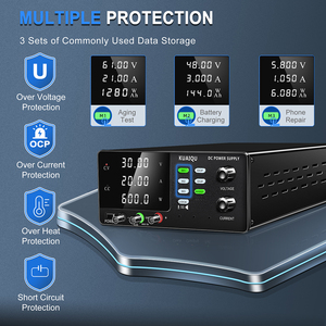NICE-<span class=keywords><strong>POWER</strong></span>-Fuente de alimentación de laboratorio de CC OCP OVP, fuente ajustable de 600W, 30V, 20A, regulador de salida de banco de trabajo de bloqueo de 3 memorias - Product Image 6