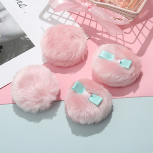 Poudre <span class=keywords><strong>de</strong></span> <span class=keywords><strong>fond</strong></span> <span class=keywords><strong>de</strong></span> <span class=keywords><strong>teint</strong></span> doux pour bébé, doux, rose, végétalien, Blush, avec nœud bleu, marque privée, vente en gros - Product Image 5