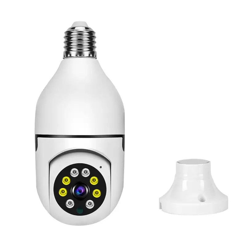 The lowest factory price v380 Outdoor 720P Light Bulb PTZ Camera Lamp 1mp Wifi CameraS Pnaoramic Wireless Security Cctv Camera