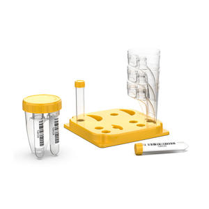 Conteneur d'échantillons stérile à double compartiment pour urine, sans aiguille, avec tubes détachables (2EA) pour transfert d'échantillons simultané et scellé - Product Image 4