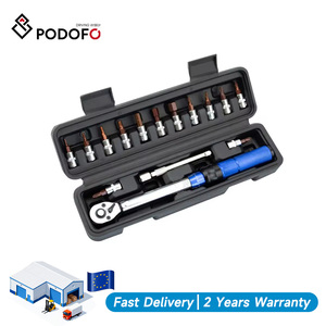 Podofo High Quality Multifunctional 13PCS Bicycle Quick-release 0.2NM Wrench 2 to 24NM Adjustable Small Torque Ratchet Wrench - Product Image 1