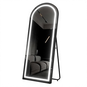 Miroir mural rectangulaire grand format en alliage d'aluminium au design moderne pour la décoration intérieure - Product Image 1