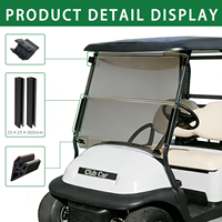 Pare-brise teinté en acrylique rabattable pour Club Car Precedent 2004 et modèles ultérieurs, accessoires pour voiturette de golf