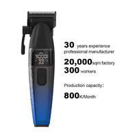 Tondeuse rechargeable haute vitesse Max 8500 tr/min, lame DLC de haute qualité, tondeuse pour hommes, machine de barbier pour salon de coiffure
