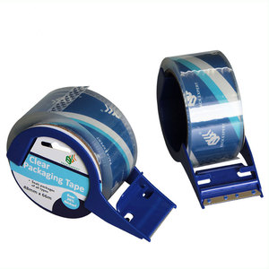 Cinta Adhesiva Acrílica Transparente BULL Bopp, Adhesivo Cristalino, Dispensador de Cinta de Embalaje, Sensible a la Presión, de una Sola Cara, para Sellado de Cajas - Product Image 1