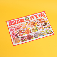 Menús Personalizados para Comida para Llevar y Entrega, Póster Impermeable con Papel de Lujo, Papel Offset, Laminación de Película
