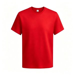 T-shirt à col rond pour homme, taille US, manches courtes, 100% coton, coupe classique, uni, tricoté, décontracté - Product Image 4