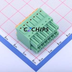 KF2EDGKNH-3.5-2*7P Plug-in Terminal Block P=3.5mm Connector ( Connector Type: Male Plug )( Construction: 2x7P )( Pitch: 3.5mm ) - Product Image 2