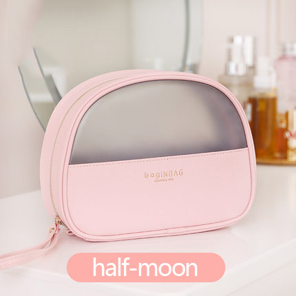 Demi-lune rose (semi-transparent)