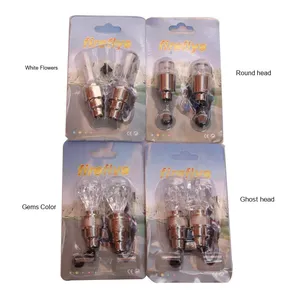 Equipo de lámpara de ciclismo Hot Wheels colorido del fabricante ABS y PC LED Bike Valve <span class=keywords><strong>Ghost</strong></span> Head Lamp alimentado por batería - Product Image 3