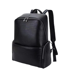 Custom Full Grain Naturally Two-Way Daypack High Quality Black Cowhide Genuine Real <b>Leather</b> <b>Laptop</b> <b>Backpack</b> Bag Mens - Product Image 1