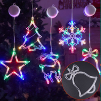 Luz Decorativa Navideña con Motivo de Reno 2D y Copo de Nieve, para Decoración Navideña, Venta Directa de Fábrica