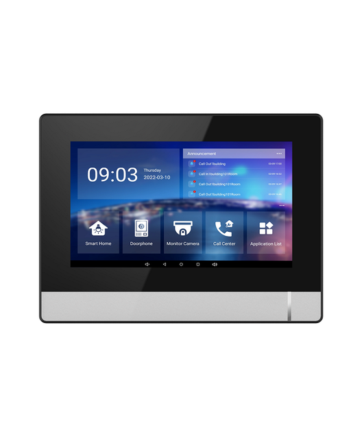 Taichuan Wall Mounted Smart Home 7 Inch Panel Android System Video Intercom and Smart Home Centor Panel
