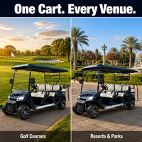Voiturette de golf Beemotor 2026 à 6 places, nouveau design, 72V, 4 roues, certifiée CE/ISO, à prix abordable