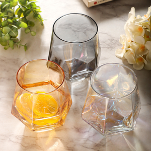 Verres à whisky <span class=keywords><strong>prismatiques</strong></span> Electroplated Dazzle Drinking Glass Multifunctional Juice Mugs Whisky Glasses - Product Image 1