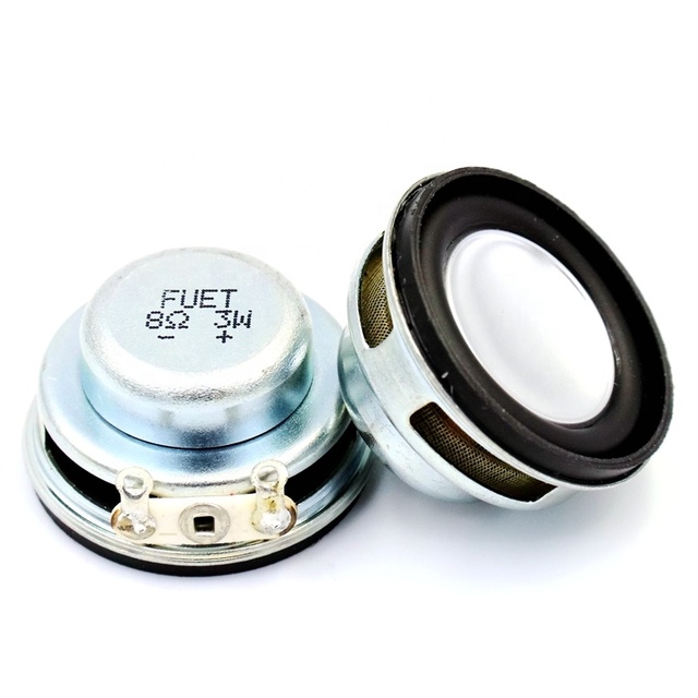 Dia 28mm Round PU Cone Audio Speaker for Sound Box Electronic Applications 8Ohm 3w Loudspeaker Bass Speaker