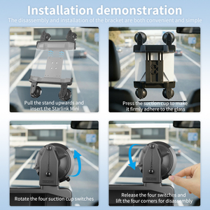 VINmount ฐานติดตั้งแบบถ้วยดูดสำหรับ Starlink Mini รุ่นทนทานพิเศษสำหรับติดตั้งในรถยนต์รถบ้านและเรือกันฝนกันกระแทกติดตั้งได้มั่นคง - Product Image 4