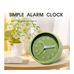 Đồng hồ để bàn đơn giản 4 inch trang trí nhà cà phê khách sạn sinh viên thức dậy Đồng hồ báo thức mini Đồng hồ bàn nhỏ tùy chỉnh - Product Image 2