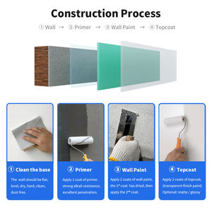 <span class=keywords><strong>Peinture</strong></span> d'art extérieur Mara Color Stone Textured Wall Paint avec 6 couleurs d'option Brush Marble Effect Wall Coating - Product Image 3