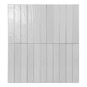 Azulejo Blanco Medina 5 x 30 cm Brillante con Bordes Irregulares - Product Image 2