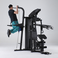 XOYOOU équipement de gymnastique 3 stations Mutli Fonction Station banc réglable Entraîneur complet Gym fitness exercice machine