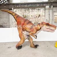 Costume de dinosaure T-rex réaliste, accessoires de dinosaures animatroniques sur mesure à vendre