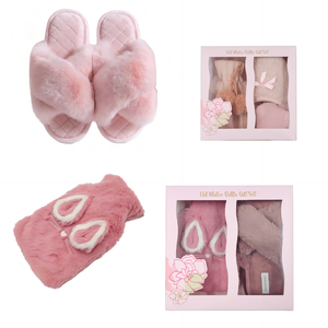 Coffret cadeau Pantoufles design dinosaure vert et bouillotte en caoutchouc avec couvercle - Product Image 4