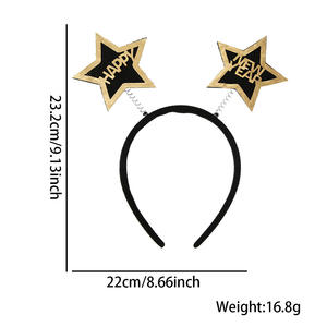 नए साल के हेडबैंड नए साल की पूर्व संध्या पार्टी फोटो प्रोप पार्टी के नए उत्पाद विचार 2026 आतिशबाजी - Product Image 5