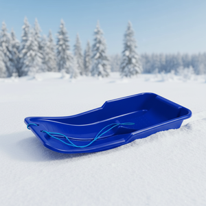 Grands luges robustes et durables pour l'hiver, pour adultes et enfants, bleues, pour le jeu en famille en plein air - Product Image 3