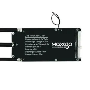 Maxkgo tải chức năng phát hiện Lithium Ion pin mạch BMS Board 24S 100A cho eucs