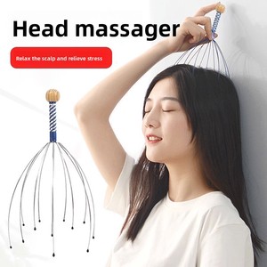 Masajeador de Cabeza Octopus, Masajeador de Cuero Cabelludo Manual para Aliviar el Estrés y la Fatiga, Rascador de Cuero Cabelludo Soul Extractor para Uso Doméstico - Product Image 3
