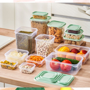 Juego de 17 Recipientes de Plástico Hyri para Preparación de Comidas con Tapas, Cajas para Preparar Almuerzos con Diferentes Tamaños, Caja Transparente para Almacenar Frutas - Product Image 4