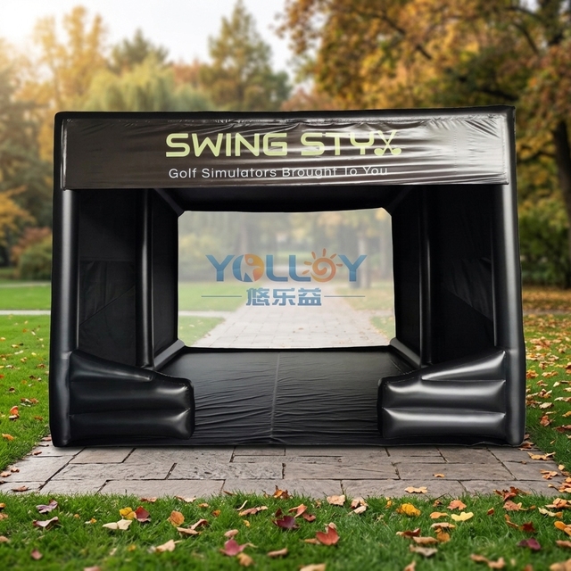 Mobile Inflatable Golf Simulator Tent Booth for Golf Practice Exhibition
